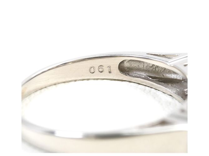 Autre Marque Platin-Bandring PT850 mit Diamant - Ansicht 6