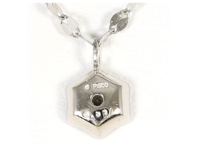 Autre Marque Platinhalskette mit Diamant - Ansicht 3