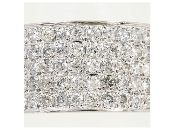 Autre Marque PT900 Platin Diamant Ehering - Ansicht 2