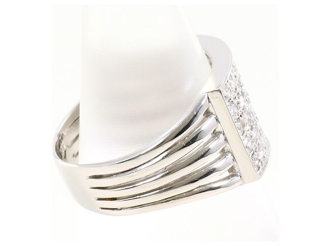 Autre Marque PT900 Platin Diamant Ehering - Ansicht 3