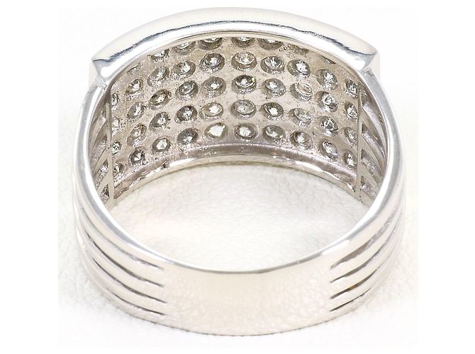 Autre Marque PT900 Platin Diamant Ehering - Ansicht 4