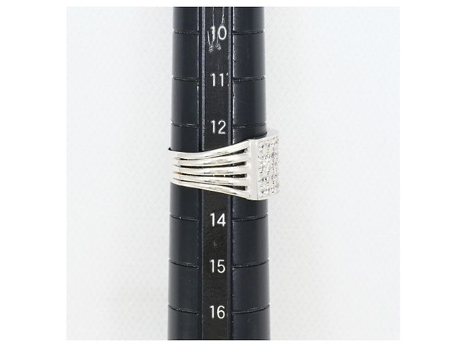 Autre Marque PT900 Platin Diamant Ehering - Ansicht 8