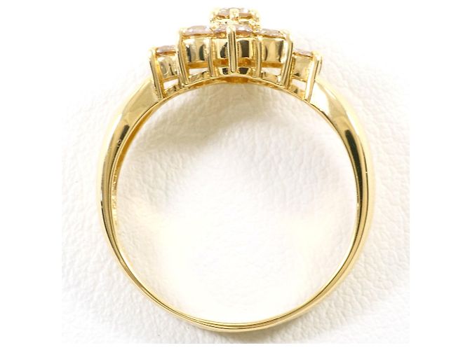 Autre Marque Anello fede in oro giallo 18K e diamanti D'oro - vista 3