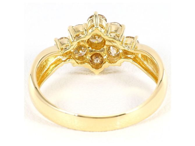 Autre Marque Anello fede in oro giallo 18K e diamanti D'oro - vista 4