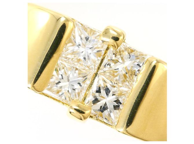 Autre Marque Anello fede in oro giallo 18K e diamanti D'oro - vista 2