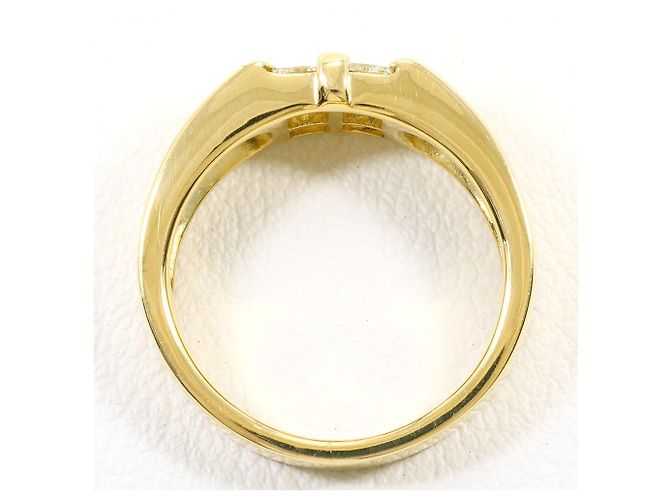 Autre Marque Anello fede in oro giallo 18K e diamanti D'oro - vista 3