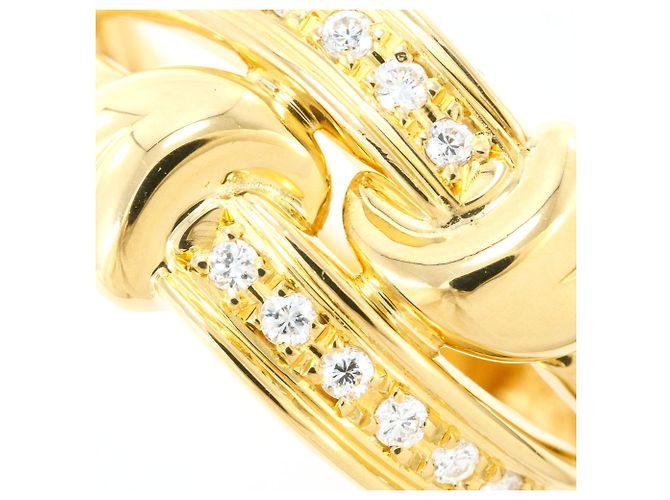 Autre Marque Ring aus 18K Gelbgold mit Diamant Golden - Ansicht 2