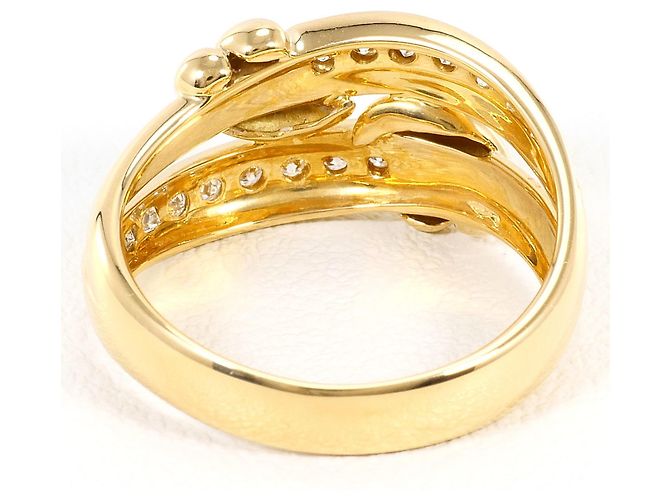 Autre Marque Ring aus 18K Gelbgold mit Diamant Golden - Ansicht 4