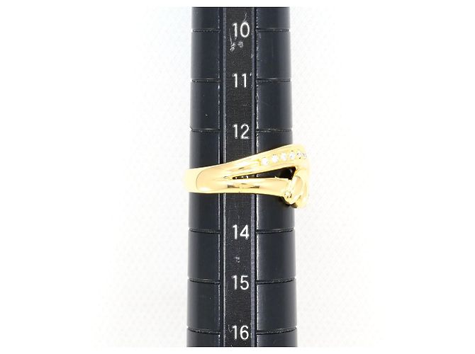 Autre Marque Ring aus 18K Gelbgold mit Diamant Golden - Ansicht 8