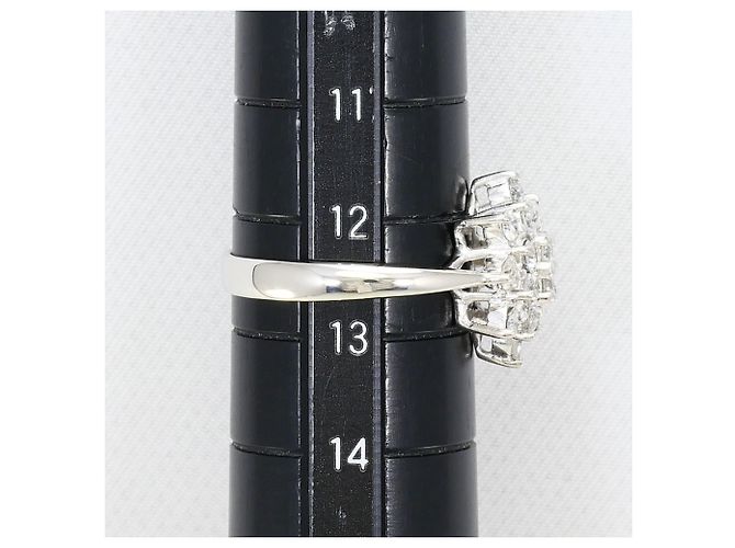 Autre Marque Platin-Ring mit Diamant - Ansicht 8