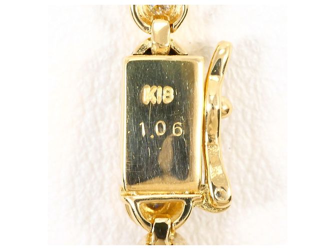 Autre Marque Bracciale con charm in oro giallo 18K e diamante D'oro - vista 4