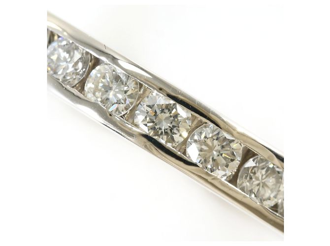 Autre Marque Platin-Bandring mit Diamant - Ansicht 2