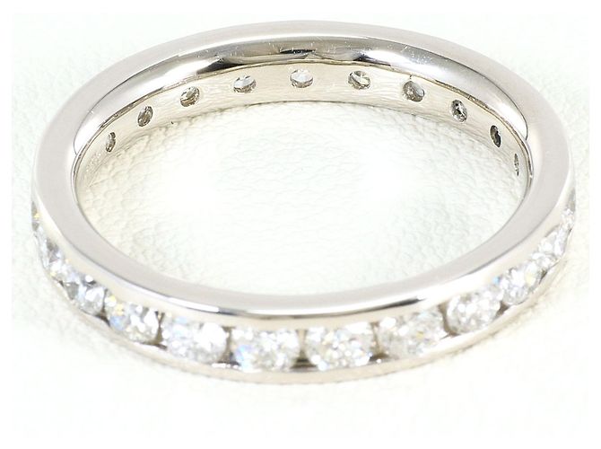 Autre Marque Platin-Bandring mit Diamant - Ansicht 3