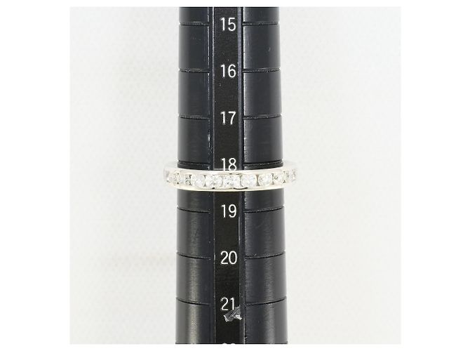 Autre Marque Platin-Bandring mit Diamant - Ansicht 5