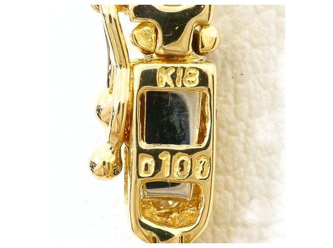 Autre Marque Bracciale con charm in oro giallo 18K e diamante D'oro - vista 4