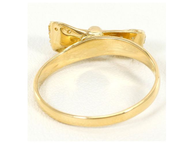 Autre Marque Ringband aus 18K Gelbgold mit Diamant Golden - Ansicht 3