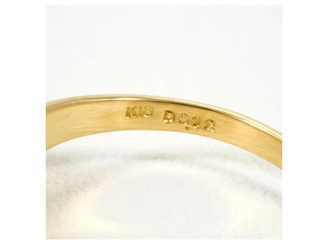 Autre Marque Ringband aus 18K Gelbgold mit Diamant Golden - Ansicht 4