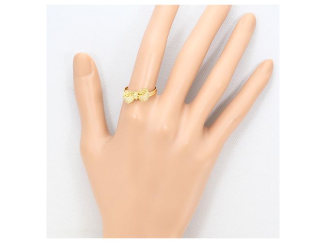 Autre Marque Ringband aus 18K Gelbgold mit Diamant Golden - Ansicht 5