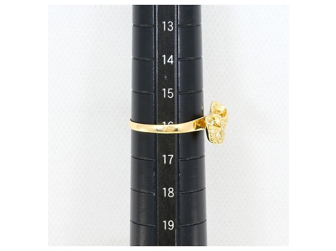 Autre Marque Ringband aus 18K Gelbgold mit Diamant Golden - Ansicht 6