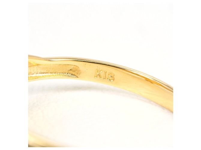Autre Marque Ringband aus 18K Gelbgold mit Diamant Golden - Ansicht 5