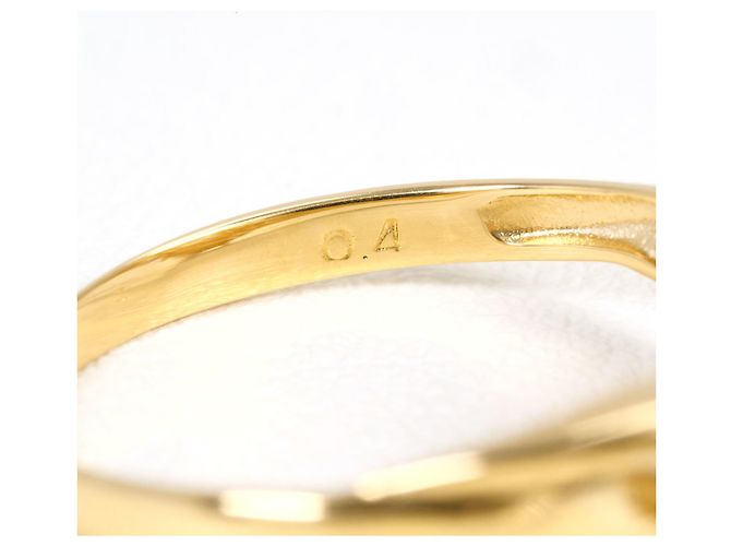 Autre Marque Ringband aus 18K Gelbgold mit Diamant Golden - Ansicht 6