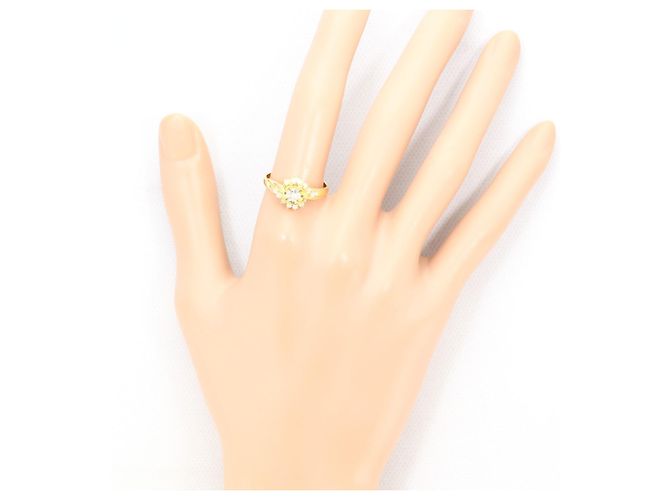 Autre Marque Ringband aus 18K Gelbgold mit Diamant Golden - Ansicht 7
