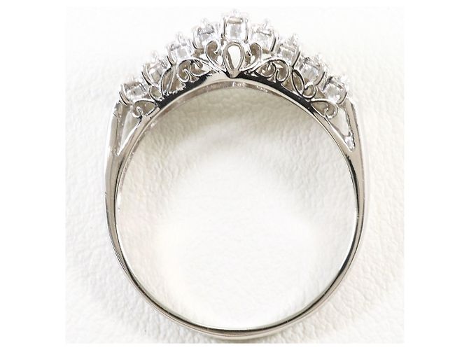 Autre Marque PT900 Platin-Bandring mit Diamant - Ansicht 3