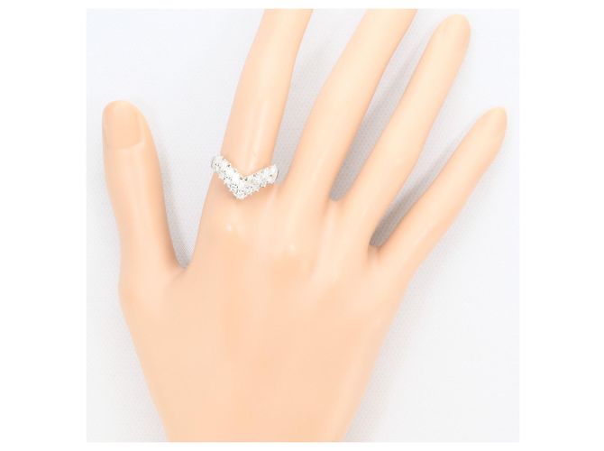 Autre Marque PT900 Platin-Bandring mit Diamant - Ansicht 7