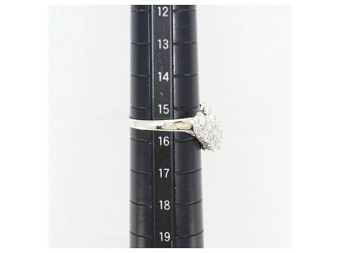 Autre Marque PT900 Platin-Bandring mit Diamant - Ansicht 8