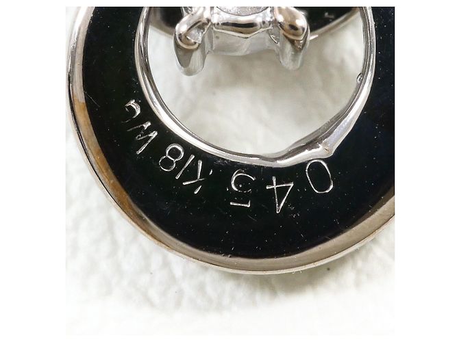 Autre Marque Eleganti orecchini a goccia in oro bianco 18K e diamanti D'oro - vista 4