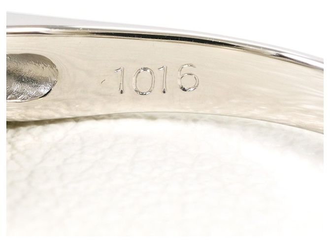 Autre Marque Platin-Bandring mit Diamant - Ansicht 6