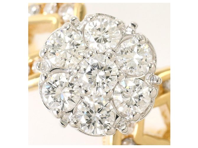 Autre Marque Goldbandring 14K mit Diamant Golden - Ansicht 2