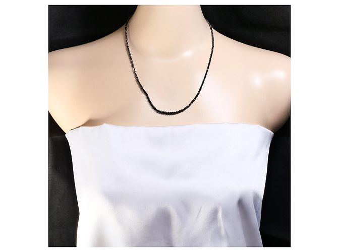 Autre Marque Collana in oro bianco 18K e diamanti Nero D'oro - vista 7
