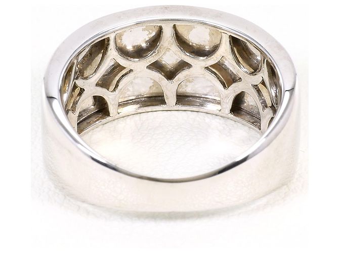 Autre Marque Ehering aus 18K Weißgold mit Diamanten Golden - Ansicht 4