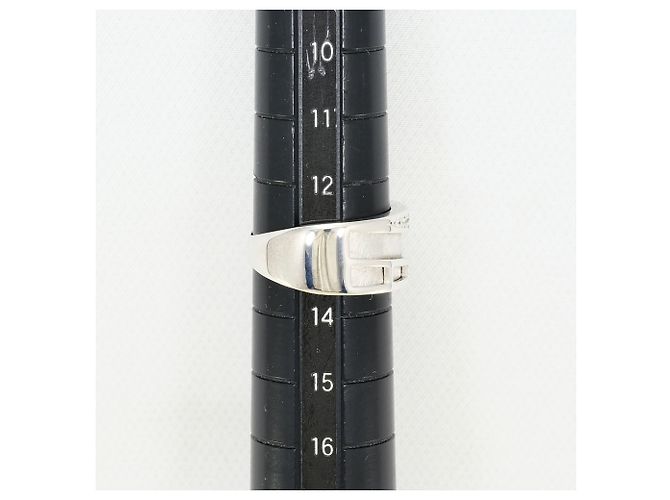 Autre Marque Ehering aus 18K Weißgold mit Diamanten Golden - Ansicht 8
