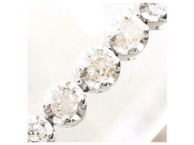 Autre Marque Bracciale con charm in oro bianco 18K e diamante D'oro - vista 2