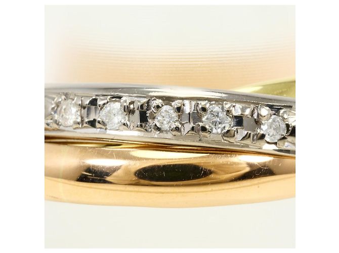 Autre Marque Ehering aus 18K Weißgold mit Diamant Golden - Ansicht 2