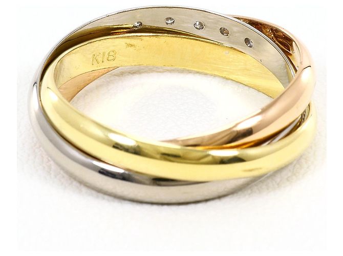 Autre Marque Ehering aus 18K Weißgold mit Diamant Golden - Ansicht 4