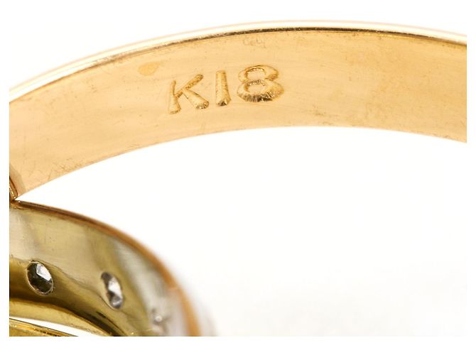 Autre Marque Ehering aus 18K Weißgold mit Diamant Golden - Ansicht 6