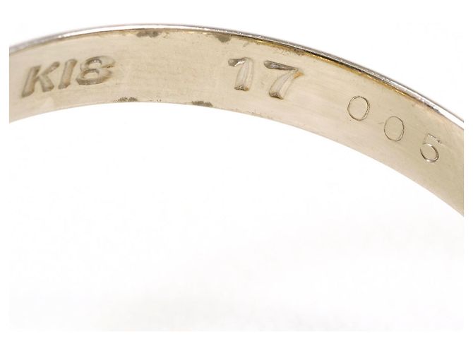 Autre Marque Ehering aus 18K Weißgold mit Diamant Golden - Ansicht 7