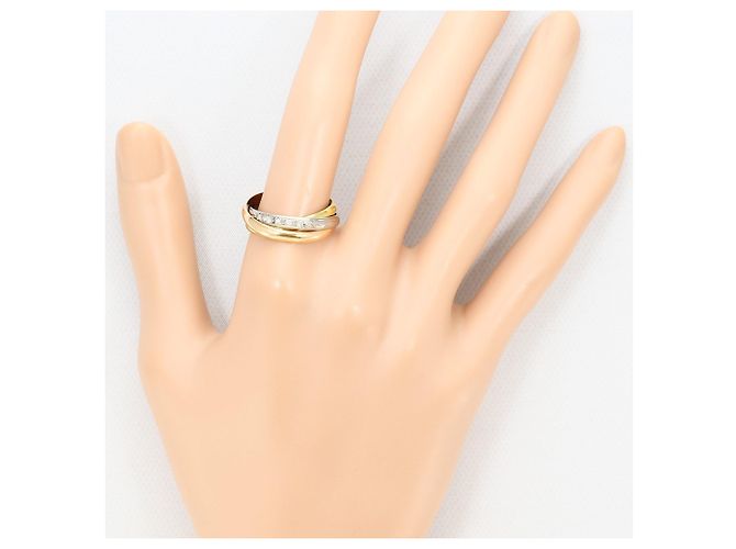 Autre Marque Ehering aus 18K Weißgold mit Diamant Golden - Ansicht 8