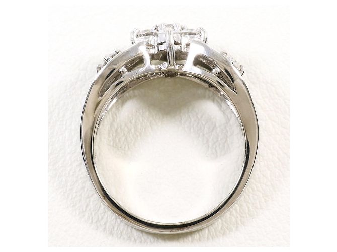 Autre Marque Ehering aus 18K Weißgold mit Diamanten Golden - Ansicht 3