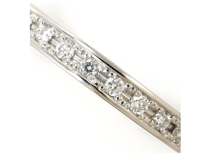 Autre Marque Ehering aus 18K Weißgold mit Diamant und Rubin Golden - Ansicht 2