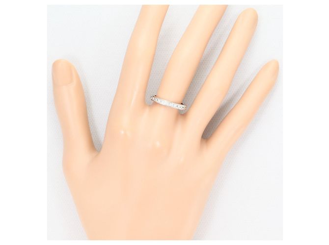 Autre Marque Ehering aus 18K Weißgold mit Diamant und Rubin Golden - Ansicht 7