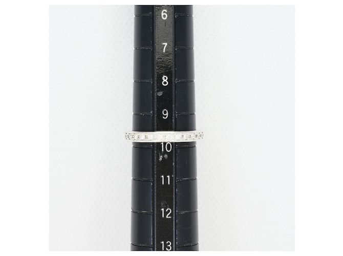 Autre Marque Ehering aus 18K Weißgold mit Diamant und Rubin Golden - Ansicht 8