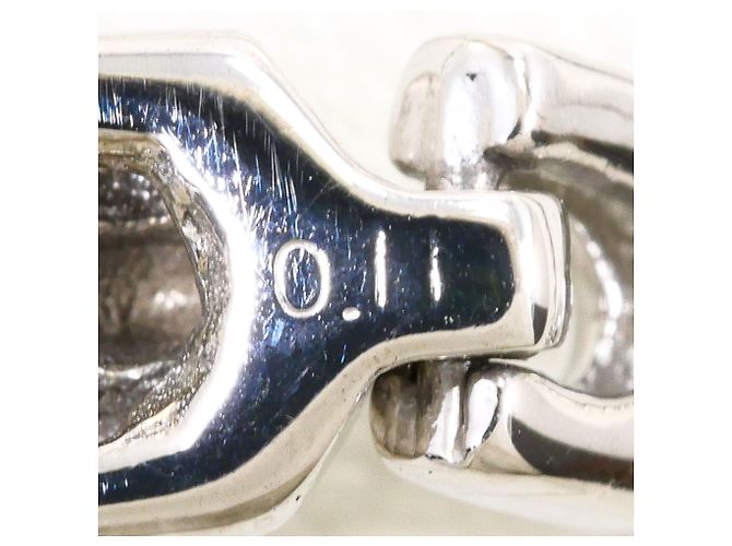 Autre Marque Bracciale con charm in oro bianco 14K con diamante D'oro - vista 4