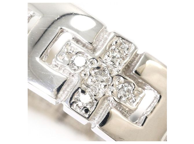 Autre Marque Ehering aus 14K Weißgold mit Diamant Golden - Ansicht 2