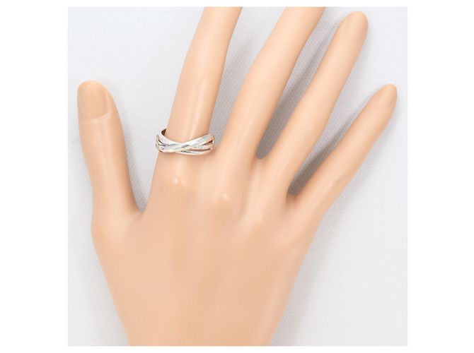 Autre Marque Ringband aus 10K Weißgold mit Diamant Golden - Ansicht 5