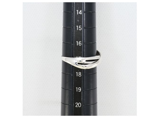 Autre Marque Ringband aus 10K Weißgold mit Diamant Golden - Ansicht 6