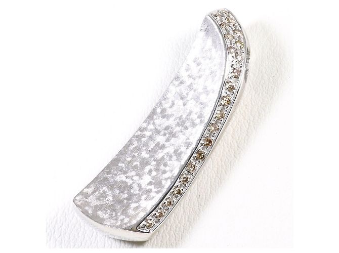 Autre Marque Pendente in oro bianco 18K e diamante D'oro - vista 2